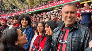 Çorum FK formasıyla maçı izledi