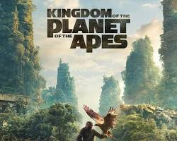 Kingdom of the Planet of the Apes movie poster official, yapay zekayla üretilmiş