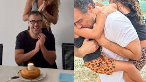 Aos 5 anos, filhas gêmeas de Joaquim Lopes roubam a cena no aniversário do pai: ‘Família linda’