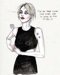 Illustration art kurt cobain nirvana rock feminist hole feminism ... via Relatably.com