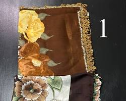 Flower pattern Turkish scarf的圖片