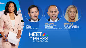 Jan. 4 — Marco Rubio, Rep. Hakeem Jeffries and Rep. Marjorie Taylor Greene