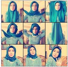Image result for tutorial hijab