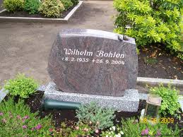 Grab von Wilhelm Bohlen (08.02.1935-26.09.2004), Friedhof Wiesens