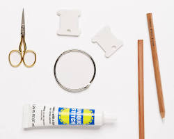 Image of Embroidery tools and materials