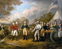 Image of Surrender of General Burgoyne by John Trumbull