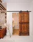 Barn door bathroom