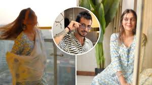 'Yuzi की दास्तान भी सुनाओ', क्रिकेटर से दोस्ती खत्म कर अदाएं दिखातीं महविश पर लोगों की नजर, सूट में लगीं सुंदर