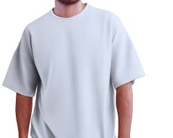 boxy fit streetwear tshirt aesthetic heavyweight cotton outfit, AI generated