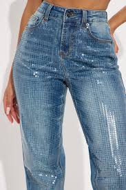 Clear Signs Split Hem Straight Leg Jeans - Medium Wash ... - Product from Fashion Nova