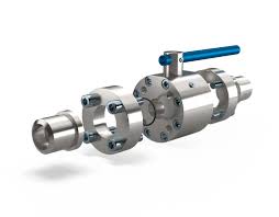 2-way flange ball valve with welding ends - Stainless Steel ...