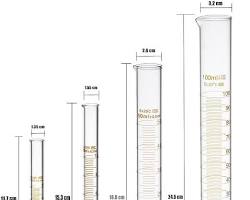 Image of various sizes of measuring cylinders