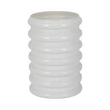 Sagebrook Home's Ribbed Texture Neutral Glass Vase