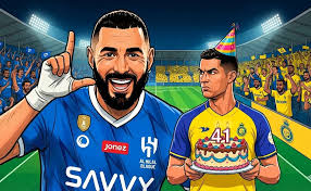 Karim Benzema opaca el cumpleaños de Cristiano Ronaldo con gol de taco en Al-Hilal