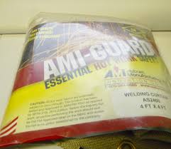 Auburn Mft. 4' x 4' High x 0.04" Thick Silica Welding ...