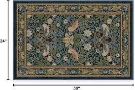 Ruggable x Morris & Co Washable 2x3 Area Rug, Strawberry Thief Indigo, Premium Rugs for Living Room, Bedroom, Kitchen, Office, Classroom with Gripper Non Slip Pad : Home & Kitchen - Amazon.com