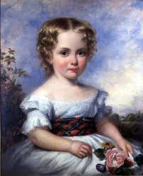 Portrait of a Young Girl with a Tartan S - Margaret Carpenter as ... - portrait_young_girl_tartan_sa_hi