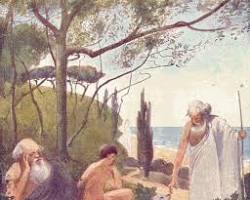 Image of Odyssey Book 15 classical art Telemachus return Pylos Sparta Eumaeus