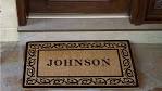 Customized door mats