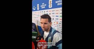 Lionel Messi quiere seguir dando alegrías: Lo voy a intentar de nuevo