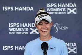 Nelly Korda feeling cold in Scotland