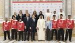 محمد بن زايد يلتقي منتخب