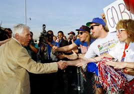 Marv Levy at Hall of Fame