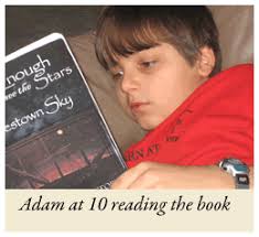 ... Adam reading Dark Enough to See the Stars in a Jamestown Sky - Adam%2520with%2520book