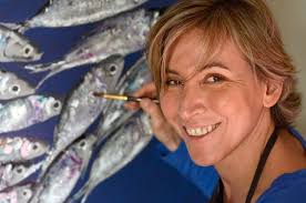 Marie Jolly at work on some of her trademark sardines (Photo: Olivier Marie) - marie-jolly