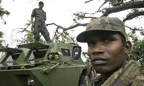Sri Lankan soldiers &#39;enter last stronghold of Tamil Tigers&#39; - Sri-Lankan-army-soldiers--001