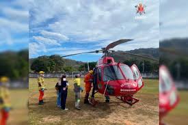 Criança picada por jararaca em Goiás é trazida ao DF de helicóptero