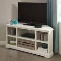 White tv corner unit