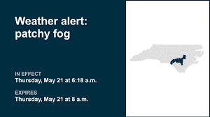 Weather alert for North Carolina Thursday morning
