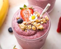 تصویر Chia seeds in water or smoothie