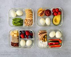 Meal prep for healthy snacksの画像