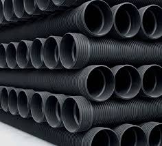 Sn8 600mm HDPE Steel Reinforced Corrugated Pipes Black for ...