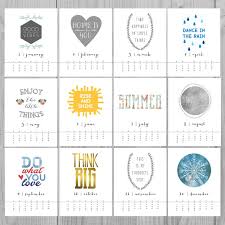 2016 Printable Calendar Quotes Instant Download by MOJAgraphics via Relatably.com