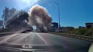 Dron ruso impacta a gasolinera en Kyiv