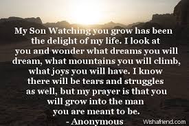 Birthday Quotes For Son From Mom. QuotesGram via Relatably.com