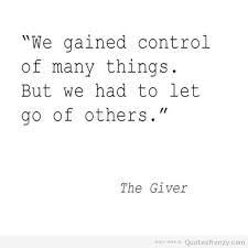 Day 275: The Giver | Going Beyond via Relatably.com