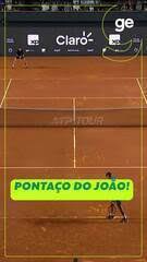 João Fonseca vibra muito após pontaço no Rio Open!
