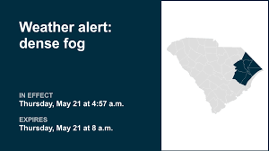 Prepare for dense fog in Pee Dee until Thursday morning
