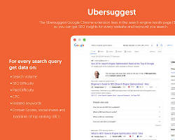 Ubersuggest Chrome extension