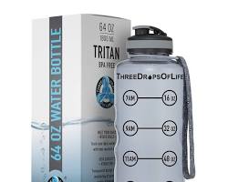 water bottle with a time tracker on it