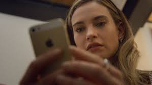 Lily James Shines in Hulu’s Bumble Biopic “Swiped”