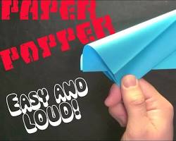 Imagine cu tutorial on how to make a paper popper