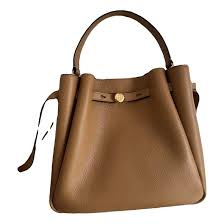 Leather handbag Tory Burch Camel in Leather - 55536405