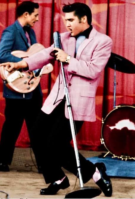 Elvis Presley in the 1950's had a fashion style all his own.