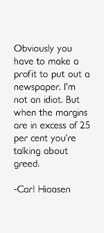 Top nine well-known quotes by carl hiaasen photo English via Relatably.com