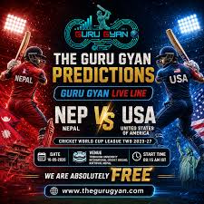 Nepal vs United States of America ODI Today at Tribhuvan University International Cricket Ground, Kirtipur, Nepal stadium